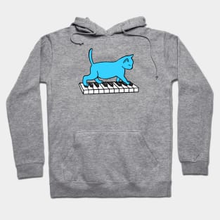 Cat Playing Piano Hoodie